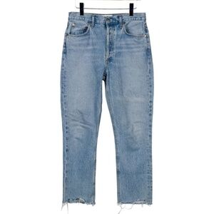 AGOLDE High-Rise Straight Leg Crop Jeans